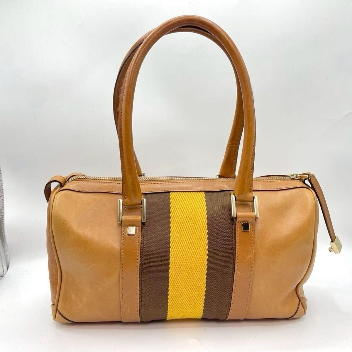 Gucci Sherry Mini Boston Bag, Tan leather, women's 2-way bag. Item image 2