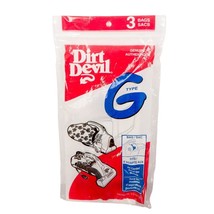 Dirt Devil G Type Bags 3 Count Vacuum Cleaner Corded Hand Vac NEW 1996 - $6.79