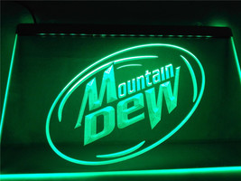 Mountain Dew Energy Drink Sport LED Neon Light Sign Man Cave - £20.32 GBP+