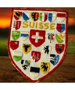 Vintage Switzerland Swiss Cantons Canton Coat of Arms Shields Embroidere... - $353.75 MXN