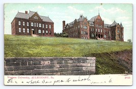 Postcard Western University Alleghany, Pittsburgh Pennsylvania PA c.1908 - £2.83 GBP