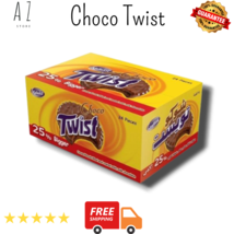 24 PCs katakit choco Twist Coated Cream Biscuit chocolate cocoa بسكويت تويست - £27.76 GBP