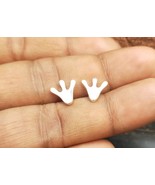 Froggy Feet Studs,Animal Earrings,Frog Earrings,Toad Studs,Frog Studs,Re... - $342.71 MXN