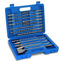 17PCS Rotary Hammer Drill Bits and Chisel Set, SDS Plus Carbide-Tipped Concrete - £21.31 GBP