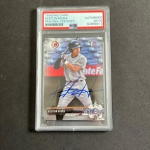 2017 Bowman 1st Draft #BD-75 Keston Hiura Signed Card PSA Slabbed Auto Brewers - £38.10 GBP