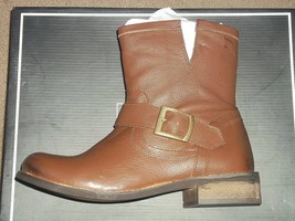 Mia RASCAL Tan Leat Harness Buckle Motorcycle Riding Ankle Boots Choose ... - $66.00