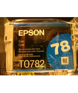 NEW Epson T0782 Ink Cartridge Cyan Factory Vacuum-Sealed for Epson 78 printer - $7.00