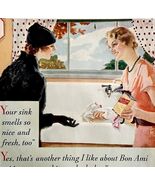 Bon Ami Household Cleaner 1934 Advertisement Full Page Lithograph Kitche... - $550.13 MXN