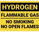 Hydrogen Flammable Gas No Smoking Safety Sign Sticker Decal Label D7347 - $1.95+