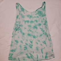 Teal And White Tye Dye Tank Top: Mossimo Supply Co Since 1987: Size Medium - £3.13 GBP