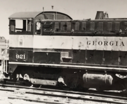 Georgia Railroad GA #921 Baldwin Locomotive Train B&amp;W Photo at Atlanta GA 1960 - £7.09 GBP