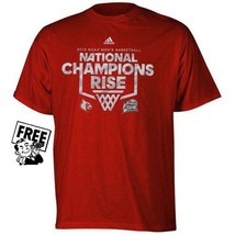 NCAAAdidas Louisville Cardinals Basketball MENS Champions 2013 Shirt  NE... - $24.74