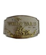 Vintage 1990 Siskiyou World War II Remembered Belt Buckle #17953 Iwo Jima - $23.40