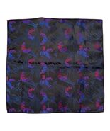 Vintage L&M Fashions Pocket Square Abstract Neon Pattern USA - $11.70