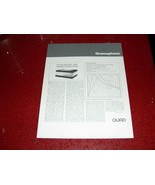 QUAD MODEL 606 POWER AMPLIFIER SINGLE PAGE SPEC SHEET - $111.95 MXN