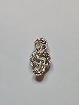G Clef Rhinestone Pin Silver Tone, 1&#39;&#39; Length Vintage - $14.12 CAD