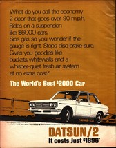 1969 Datsun /2 Vintage Print Ad - The World&#39;s Best $2000 Car c7 - $25.05