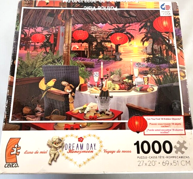 Ceaco Puzzles 1000 Piece Dream Day Honeymoon 2012 New In Sealed Box - $28.05