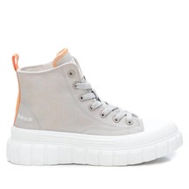 Xti women&#39;s canvas high top ankle boots in GREY - £45.08 GBP