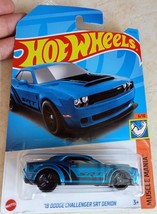 Hot Wheels &#39;18 Dodge Challenger SRT Demon blue Muscle Mania 2023 - £7.21 GBP