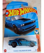 Hot Wheels &#39;18 Dodge Challenger SRT Demon blue Muscle Mania 2023 - £7.03 GBP