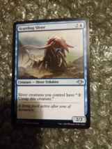 Scuttling Sliver Magic The Gathering Modern Horizons 68 Blue MTG Trilobite - $2.57