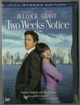 Two Weeks Notice-sealed snapcase DVD hugh grant/sandra bullock - £5.11 GBP