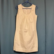 Kenneth Cole Sleeveless Dress, Size 6, White, Lined, Cotton Blend, Round... - $25.99