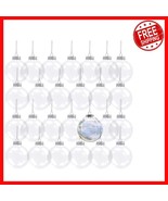 Creative DIY 30-Pack Fillable Clear Ornaments - 3.15-Inch for Every Occa... - $48.50