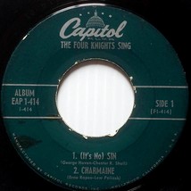 The 4 (Four) Knights - Sing [7&quot; 45 rpm EP] Capitol EAP 1-414 / 1955 Doo Wop - £4.53 GBP