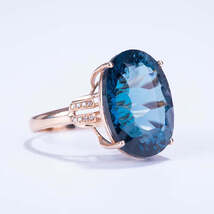 Imitation Sapphire Peacock Treasure Ring for Women - $12.00