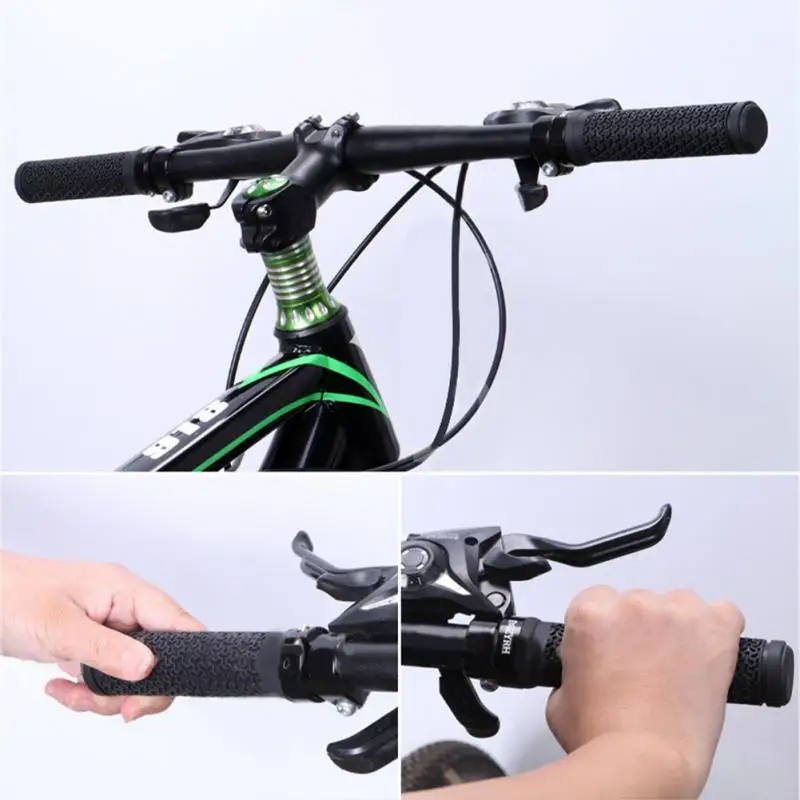 Sporting 1 Pair Rubber Bike Handlebar Bicycle Grips Grip Grips Outdoor Cycling C - £26.37 GBP