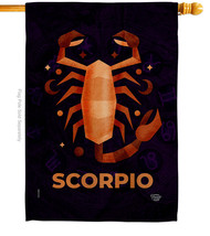 Scorpio House Flag Zodiac 28 X40 Double-Sided Banner - $36.97