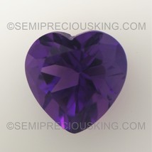 Natural Amethyst African Heart Facet Cut 8X8mm Indigo Purple Color VVS Clarity L - £44.18 GBP