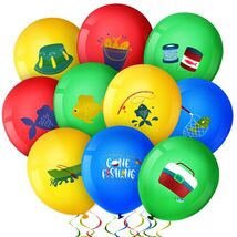 Hxezoc 48 Pcs Fish Bobber Balloons Latex Fishing Party Decorations - $3.70