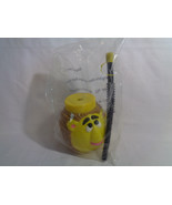 Yellow &amp; Brown Lion Figure Plastic Cup with Lid and Straw  - £2.28 GBP