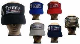 &quot;Trump 2020 No More Bullshit&quot; Embroidered Visor Many Colors Unisex New! - £8.03 GBP