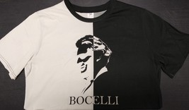 Andrea Bocelli 30th Anniversary Black &amp; White BOCELLI T-Shirt ⭐️NEW⭐️ - $19.49+