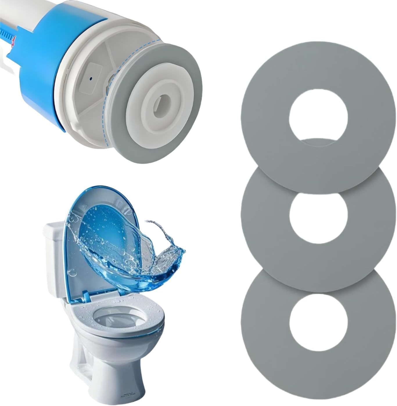 9Bu064E Flush Valve Gasket For Toto Aquia Toilet, Fits Models St464M,, 3... - $29.93