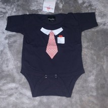 Baby Size 18 Months Popular Sports Navy Blue One-Piece Creeper Necktie T... - £7.81 GBP