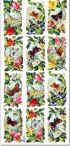 1 Sheets Floral Butterfly Stickers Planner Stickers for DIY Crafts Scrap... - $5.90