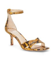 New Vince Camuto Yellow Mary Jane Kitten Heel Sandals Size 8.5 M $110 - $53.62