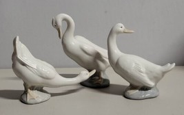 Lladro Nao Duck Birds Set Of 3 Figurines Handmade In Spain - £67.25 GBP