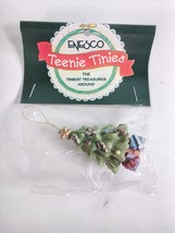 Vintage Enesco Teenie Tinies Christmas Tree Mini Hanging Ornament 1998 NIP - £7.78 GBP