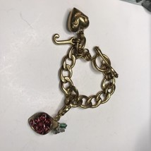 Juicy Couture Retro Pam & Gela Silver Heart Lock Totally Secure