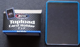 (1 Loose Holders) BCW Blue Border Regular 20pt Card Top Loader Card Holder  - £0.78 GBP