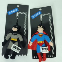 Batman Superman Zipper Pull New Warner Brothers Studio Store 1999 NEW - $21.77