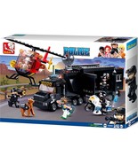 Sluban Kids SWAT Building Block 540 Pcs set Police Vehicle Toy Gift For ... - €38,56 EUR