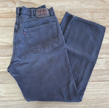 Vintage LEVIS 505 Gray Jeans Mens Tag 38x32 Actual 36x31.5 - £35.66 GBP