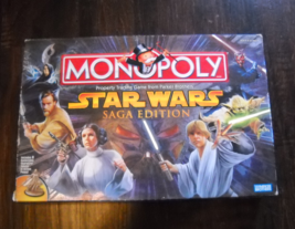 Monopoly Game 2005 Star Wars Saga Edition Hasbro Parker Brothers Lucasfilm Boxed - £23.56 GBP